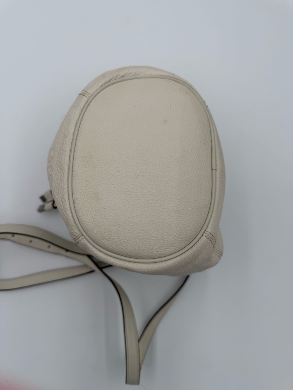 Coach Mini Drawstring Bucket Chalk with Blush Pink Interior Crossbody - Picture 6 of 11